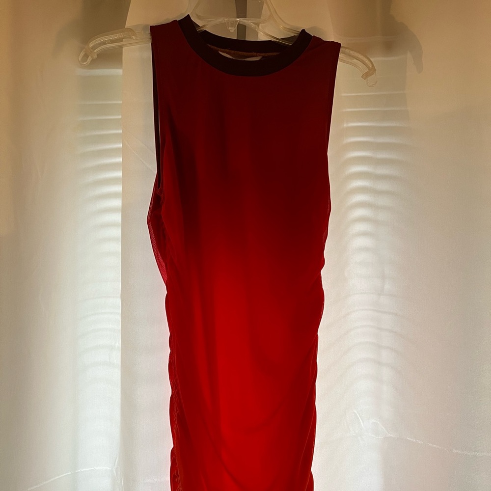 Bb Dakota Deep skies dress in red/orange